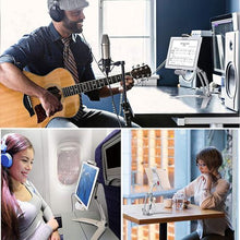 Load image into Gallery viewer, Desktop & Wall Pull-Up Lazy Bracket - Kitchen Tablet Metal Stand Mount Fit For 5-10.5 inch Width Smartphones