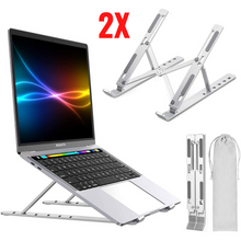 Load image into Gallery viewer, Ergonomic Laptop Stand - Adjustable Foldable Premium Aluminium Stand for upto 17 Inch Laptop